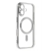 Mey İthalat®  iPhone 16 Kılıf Kross Magneticsafe Kapak - Gümüş