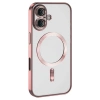 Mey İthalat®  iPhone 16 Kılıf Kross Magneticsafe Kapak - Pembe