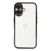 Mey İthalat®  iPhone 16 Kılıf  Lensli Silikon - Siyah