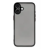 Mey İthalat®  iPhone 16 Kılıf Montreal Silikon Kapak - Siyah