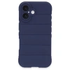 Mey İthalat®  iPhone 16 Kılıf Optimum Silikon - Lacivert
