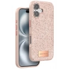 Mey İthalat® iPhone 16 Plus Bright Simli Kapak - Pembe