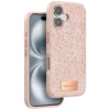 Mey İthalat® iPhone 16 Plus Bright Simli Kapak - Pembe