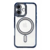 Mey İthalat®  iPhone 16 Plus Kılıf Joke Simli Magneticsafe Kılıf - Lacivert