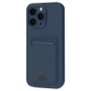 Mey İthalat®  iPhone 16 Plus Kılıf Kelvin Kartvizitli Silikon - Lacivert