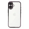Mey İthalat®  iPhone 16 Plus Kılıf  Lensli Silikon - Mor