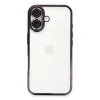 Mey İthalat®  iPhone 16 Plus Kılıf  Lensli Silikon - Mor