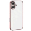 Mey İthalat®  iPhone 16 Plus Kılıf  Lensli Silikon - Pembe