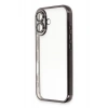 Mey İthalat®  iPhone 16 Plus Kılıf  Lensli Silikon - Siyah