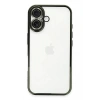 Mey İthalat®  iPhone 16 Plus Kılıf  Lensli Silikon - Yeşil