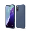 Mey İthalat®  iPhone 16 Plus Kılıf Nano içi Kadife Silikon - Lacivert