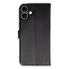 Mey İthalat®  iPhone 16 Plus Kılıf Trend S Plus Kapaklı Kılıf - Siyah