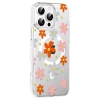 Mey İthalat®   iPhone 16 Pro Floral Magsafe Kapak - Turuncu