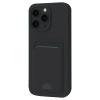 Mey İthalat®  iPhone 16 Pro Kılıf Kelvin Kartvizitli Silikon - Siyah