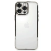 Mey İthalat®  iPhone 16 Pro Kılıf  Lensli Silikon - Gümüş