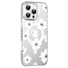 Mey İthalat®   iPhone 16 Pro Max Floral Magsafe Kapak - Beyaz