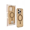 Mey İthalat® iPhone 16 Pro Max Gleam PC Sert Magsafe Kılıf - Şeffaf-Gold