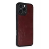 Mey İthalat®   iPhone 16 Pro Max Kılıf Aras Deri Kapak - Bordo