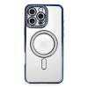 Mey İthalat®  iPhone 16 Pro Max Kılıf Joke Simli Magneticsafe Kılıf - Lacivert