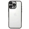 Mey İthalat®  iPhone 16 Pro Max Kılıf  Lensli Silikon - Siyah