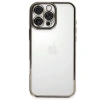 Mey İthalat®  iPhone 16 Pro Max Kılıf  Lensli Silikon - Titanyum Gri