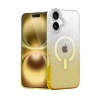 Mey İthalat®   iPhone 16 Pummel Shiny Magsafe Kapak - Gold