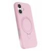 Mey İthalat®   iPhone 16 Regal Magsafe Standlı Kapak - Açık Pembe