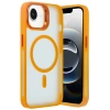 Mey İthalat®  iPhone 16E Flet Lens Magsafe Kapak - Turuncu
