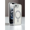 Mey İthalat®   iPhone 16E Joke Simli Magneticsafe Kılıf - Mavi