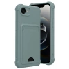 Mey İthalat®   iPhone 16E Kelvin Kartvizitli Silikon - Açık Yeşil