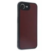 Mey İthalat®  iPhone 16E Kılıf Aras Deri Kapak - Bordo