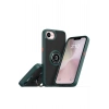 Mey İthalat®  iPhone 16E Kılıf Montreal Yüzüklü Silikon Kapak - Yeşil