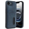 Mey İthalat® iPhone 16E Kılıf Sara Kartvizitli Deri Kılıf - Lacivert