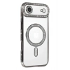 Mey İthalat®   iPhone 17 Air Joke Simli Magneticsafe Kılıf - Gümüş
