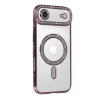 Mey İthalat®   iPhone 17 Air Joke Simli Magneticsafe Kılıf - Pembe