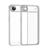 Mey İthalat®   iPhone 17 Air  Lensli Silikon - Gümüş