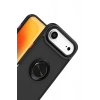 Mey İthalat®   iPhone 17 Air Montreal Yüzüklü Silikon Kapak - Siyah