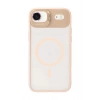 Mey İthalat®   iPhone 17 Air Remim Lensli Magsafe Standlı Kapak - Pembe