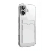 Mey İthalat®   iPhone 17 Kart Şeffaf Silikon - Şeffaf