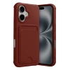 Mey İthalat®   iPhone 17 Kelvin Kartvizitli Silikon - Bordo