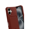 Mey İthalat®   iPhone 17 Kelvin Kartvizitli Silikon - Bordo