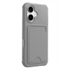Mey İthalat®   iPhone 17 Kelvin Kartvizitli Silikon - Gri