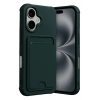 Mey İthalat®   iPhone 17 Kelvin Kartvizitli Silikon - Koyu Yeşil