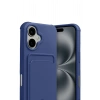 Mey İthalat®   iPhone 17 Kelvin Kartvizitli Silikon - Lacivert