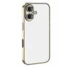 Mey İthalat®   iPhone 17  Lensli Silikon - Gold