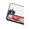 Mey İthalat®   iPhone 17  Lensli Silikon - Lacivert