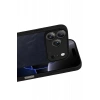 Mey İthalat®   iPhone 17 Pro Aras Deri Kapak - Lacivert