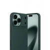 Mey İthalat®   iPhone 17 Pro Auto Focus Karbon Kapak - Koyu Yeşil
