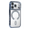 Mey İthalat®   iPhone 17 Pro Joke Simli Magneticsafe Kılıf - Mavi