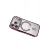 Mey İthalat®   iPhone 17 Pro Joke Simli Magneticsafe Kılıf - Pembe